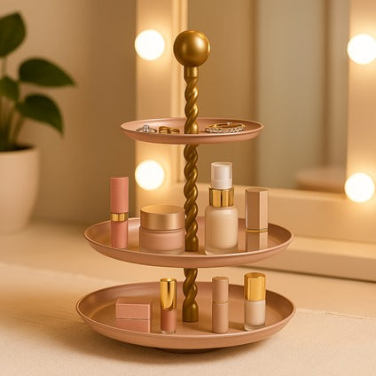 Elan Swirl  Three  Tier Cupcake Stand (Nude)