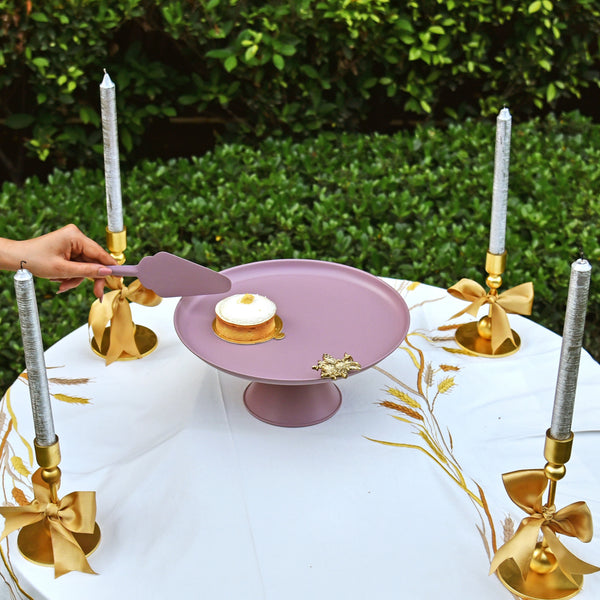 Elan Royal Hive Cake Stand with Server (Mauve)