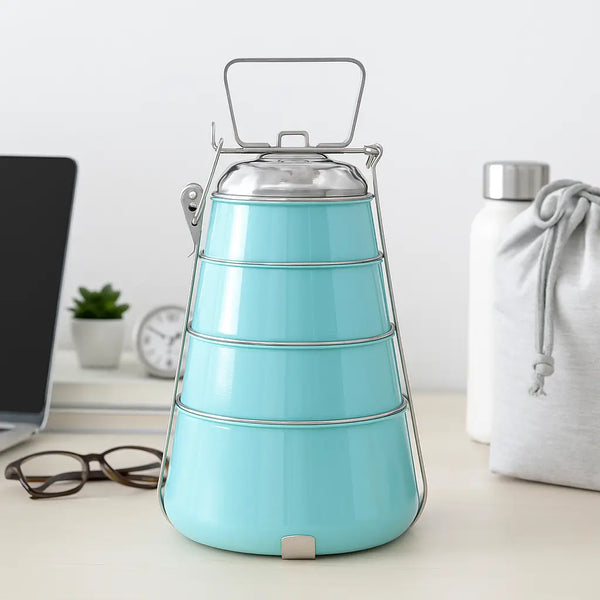 Elan 4 Tier Lunch Box (Aqua)