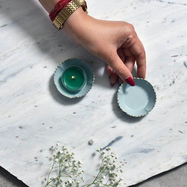 Elan Kesar Extra Small Bowls (Set of 2, Sage Green)