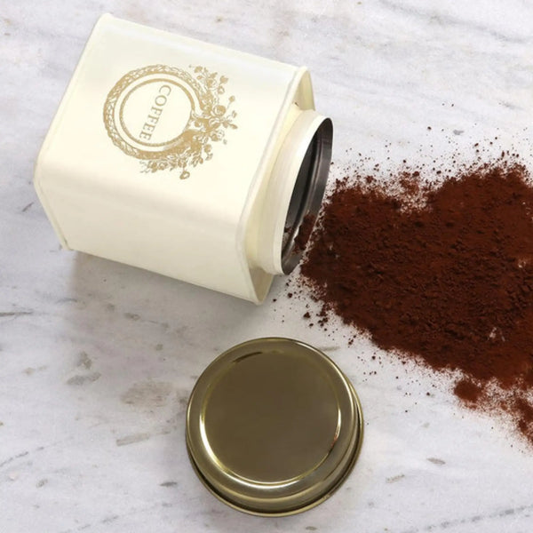 Elan Dreamer Air Tight Coffee Canister (500ml, Off White)