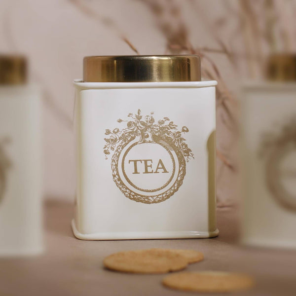 Elan Dreamer Tea Canister, 500ml (Off White)