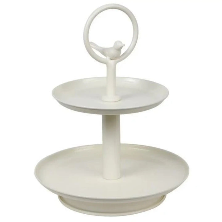 Two Colour Cake Buy Elan Tweet Two Tier Cake and Cupcake Stand (Off White) Online ...
