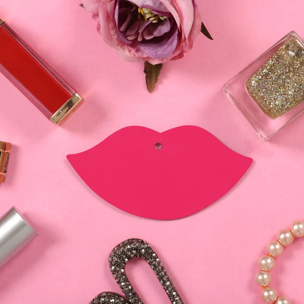 Elan Lips Fridge Magnets (Set of 2, Hot Pink)
