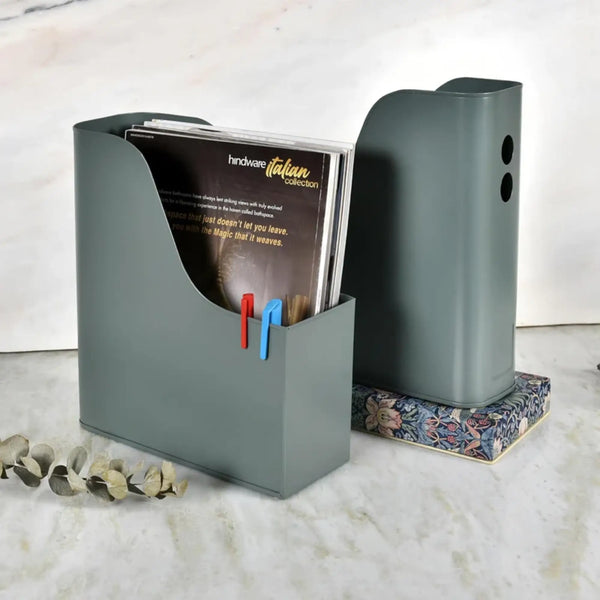 Elan Suave File Magazine Holder (Set of 2, Moss Green)