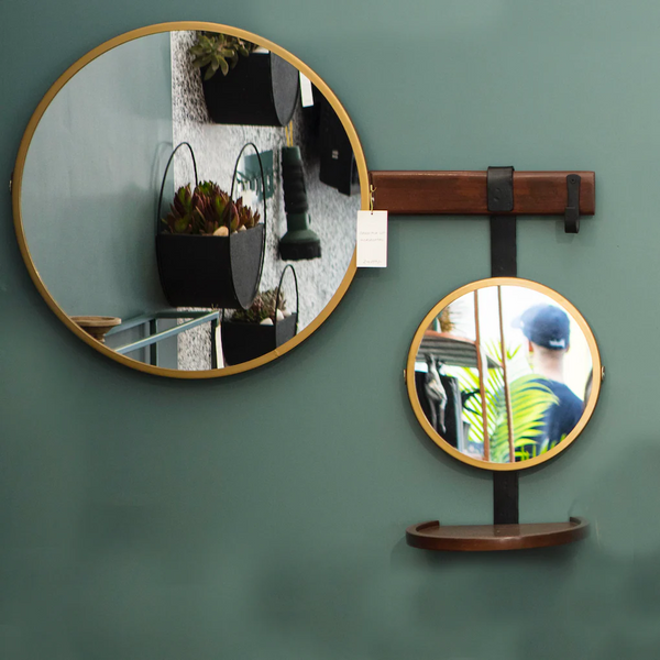 Elan Dress Me Up Horizontal Mirror and Dressing Unit (Brass Finish)