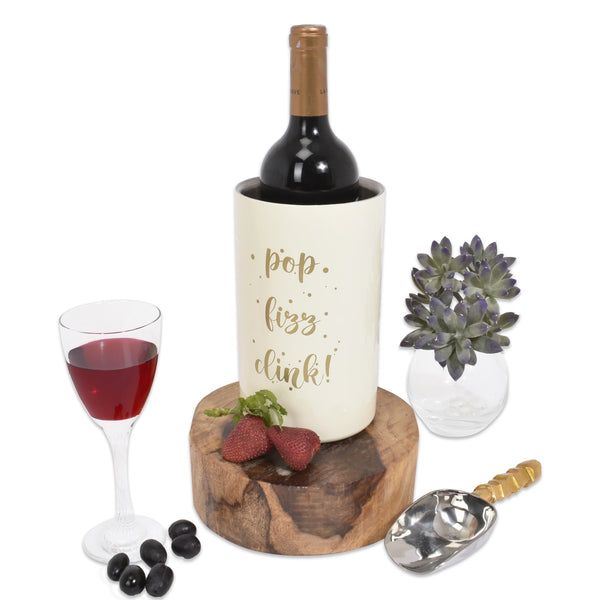 Elan  Wine Bottle Holder (Off White)