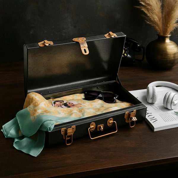 Elan Long Storage Trunk Box (Antique Black)