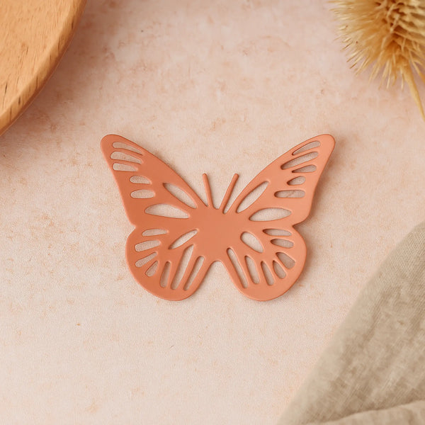 Elan Butterfly Fridge Magnet, Large (Set of 2, Peach)