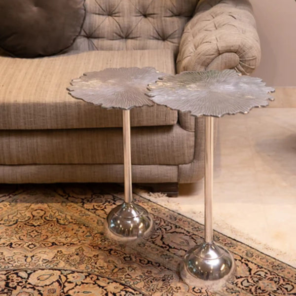 Elan Dhoora Nesting Tables (Silver, Set of 2)