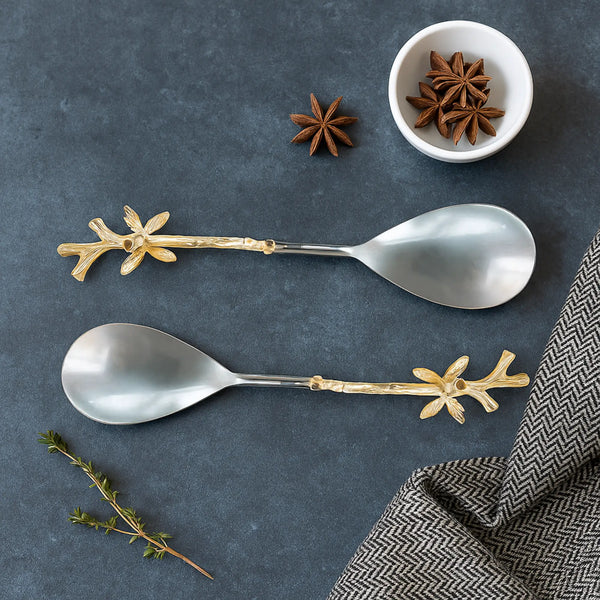 ELAN POMEGRANATE SERVING SPOONS - SET OF 2