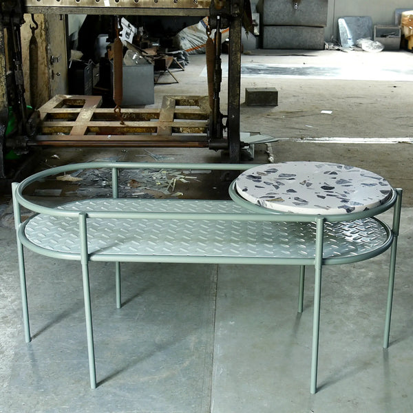 Elan Hudson Multi- level Coffee Table (Moss Green)