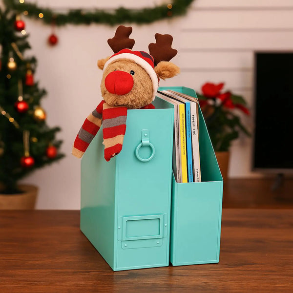 Elan Method File & Magazine Holder, Set of 2 (Aqua )