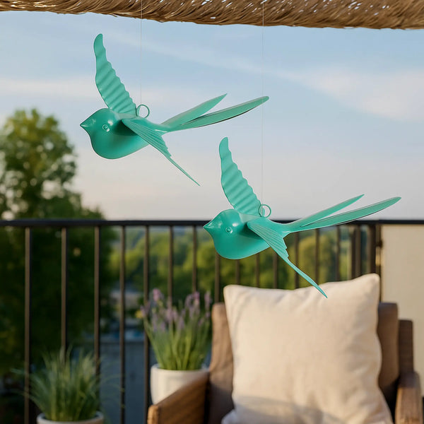 Elan Rockstar Bird - Set of 2 (Aqua)