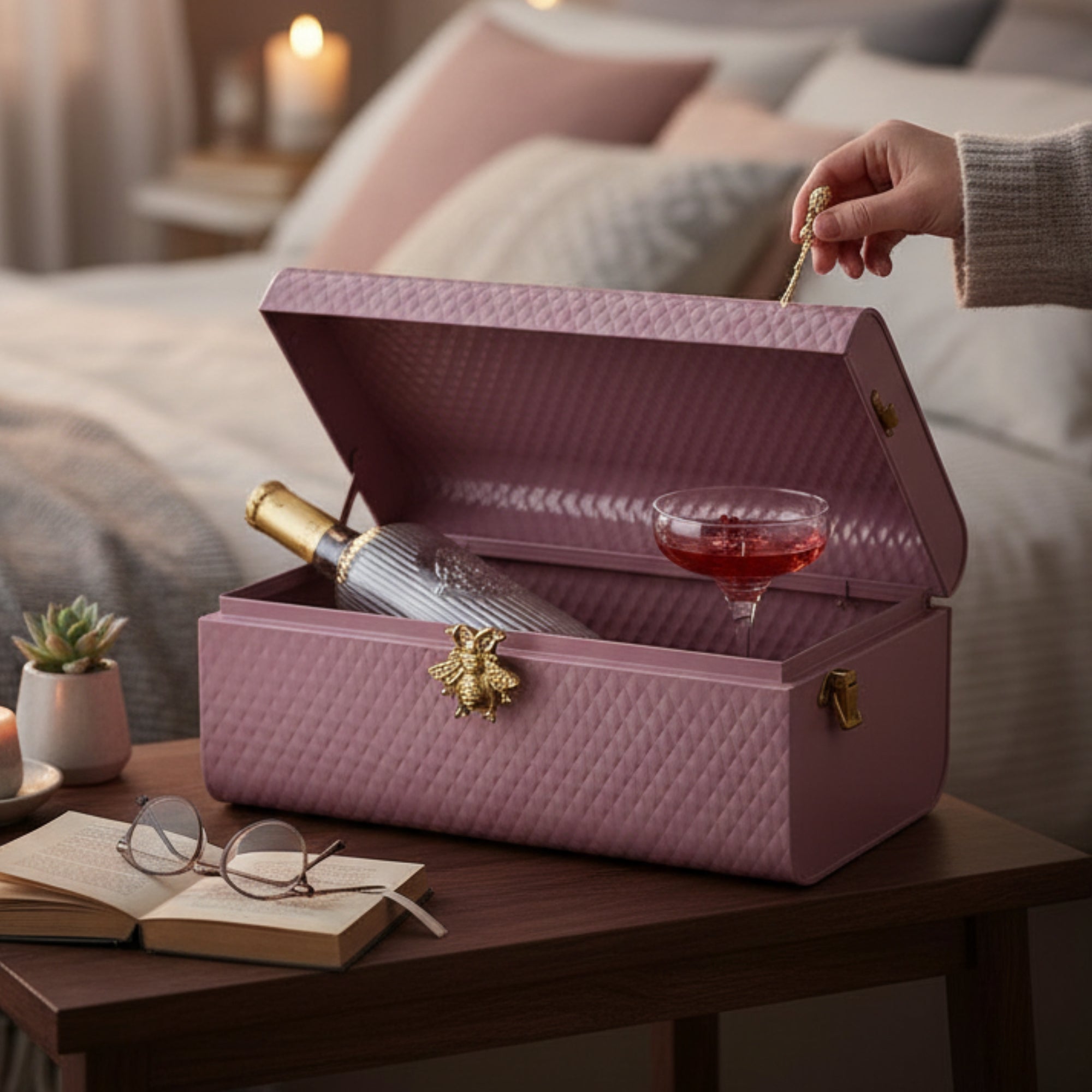 Buy Elan Elan Royal Hive Long Trunk Storage Box (Mauve) Online – Living ...