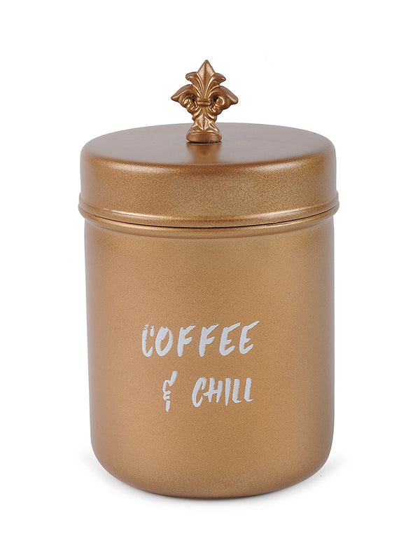 Elan Coffee & Chill Canister, Stainless Steel (500ml, Golden)