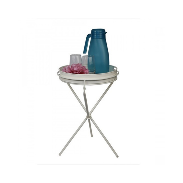 Elan Collapsible Tray Table, Side Table (Off White)