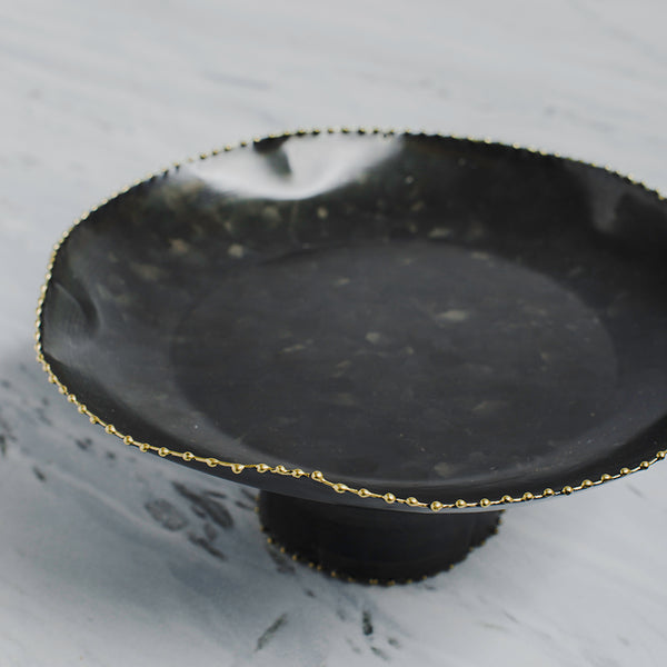 The Kesar Cake Stand (Antique Black)