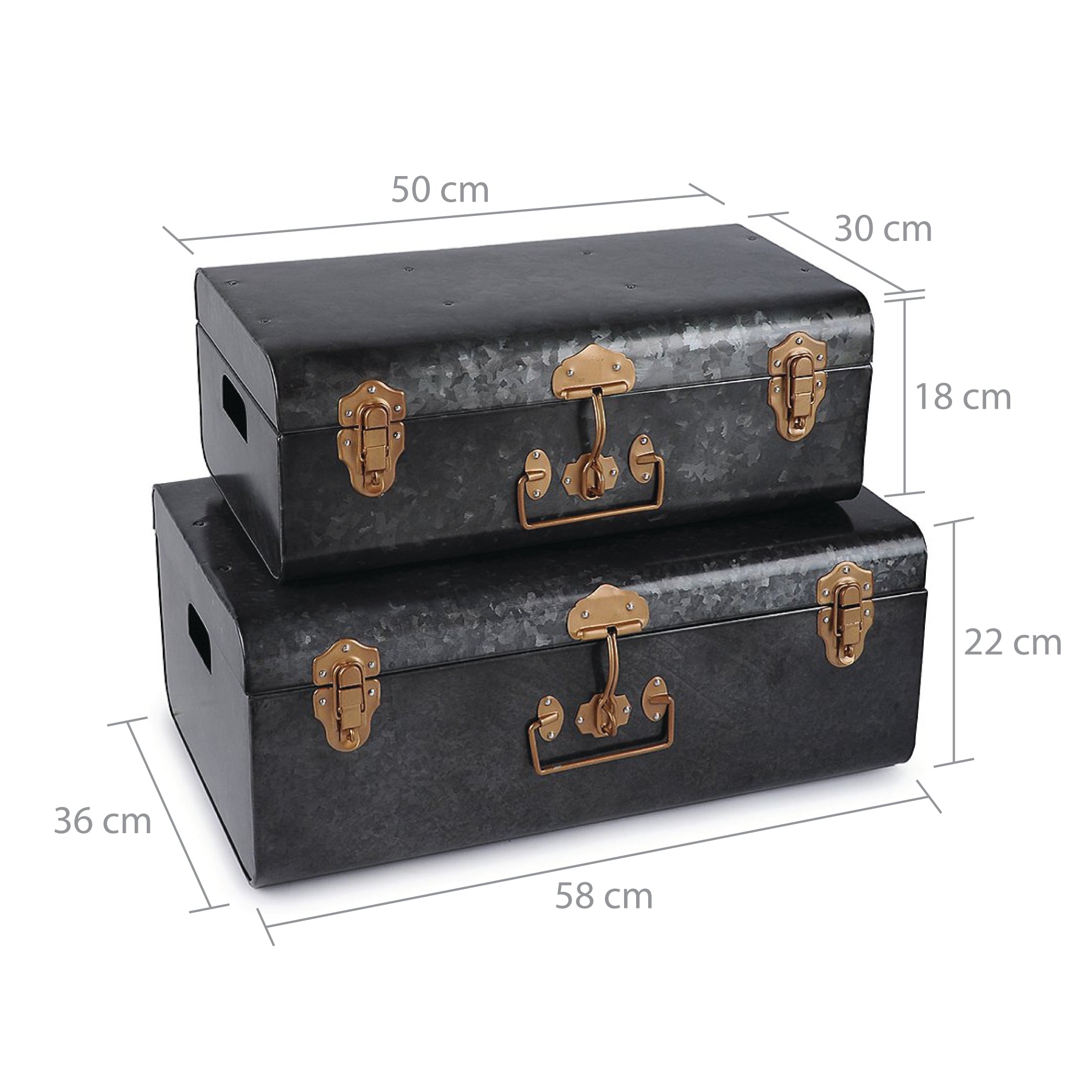 Metal store trunk box
