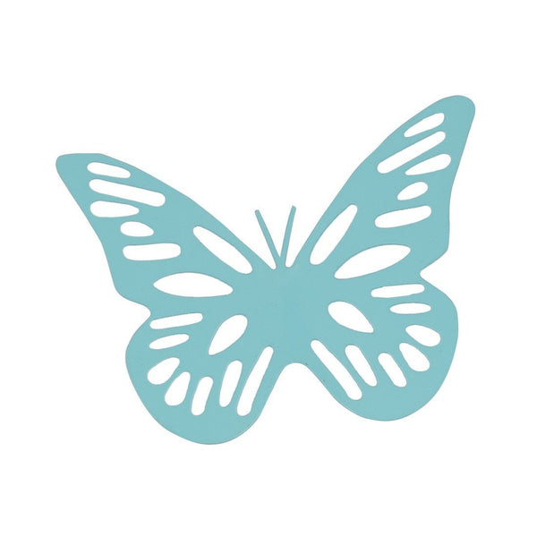 Elan Butterfly Fridge Magnet, Large (Set of 2, Aqua)