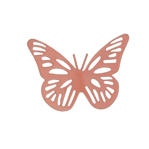 Elan Butterfly Fridge Magnet, Large (Set of 2, Peach)