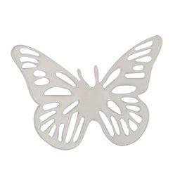 Elan Butterfly Fridge Magnet, Large (Set of 2, Off White)