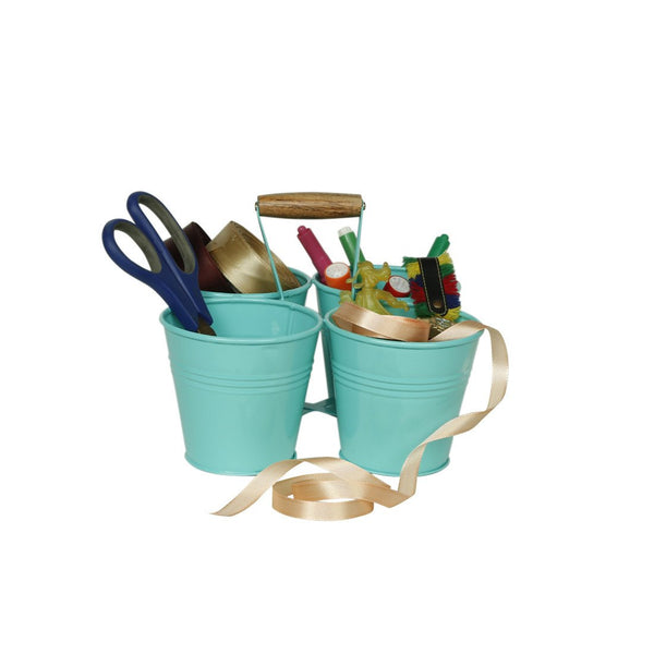 Elan Four Bucket Caddy (Aqua)
