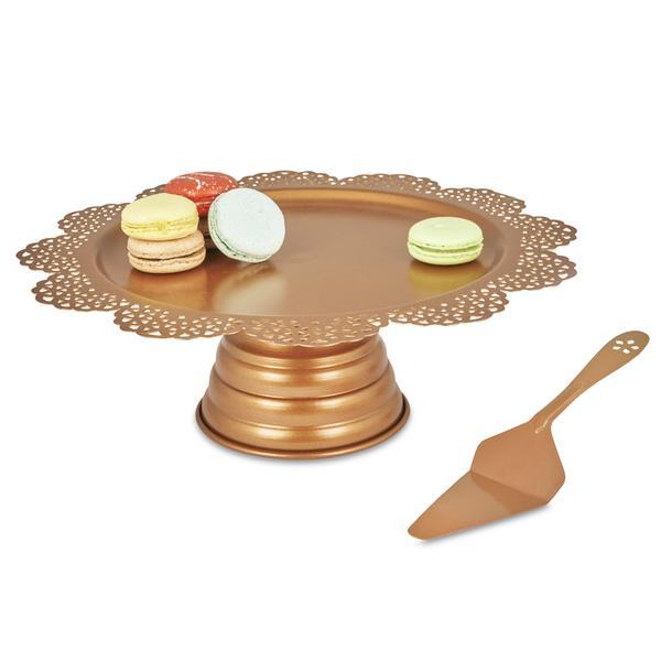 Elan Scallop Cake Stand with Server