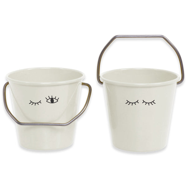 Elan Wink Mini Buckets (Off White, Set of 2)