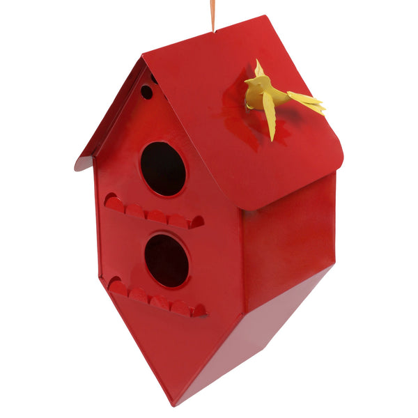 Elan Bird House, Nest Box for Sparrows, Badries (Rhumbus, Red)