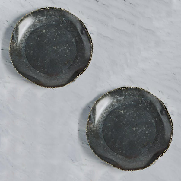 Elan Kesar Plate 23CM (Set of 2, Galva)