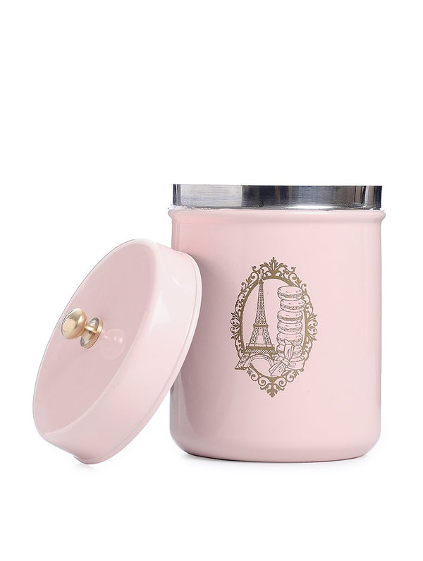 Elan Paris Canistyer Jar, Stainless Steel (500Ml, Powder Pink)