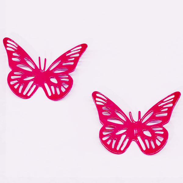 Elan Butterfly Magnets Small (Set Of 2, Rubine Pink)