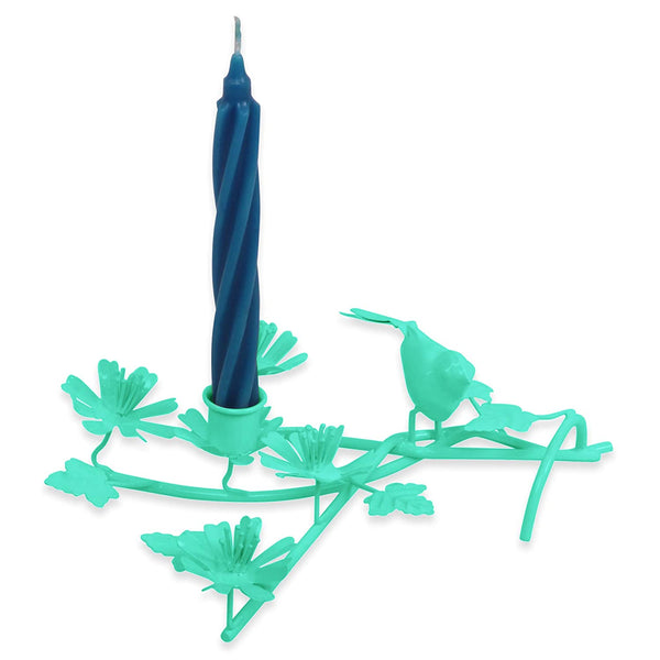 Elan Aisha One Bird Candle Stand (Aqua)